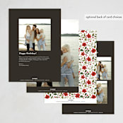 "Ornament Branch" - Holiday Cards in Coal by Everett Paper Goods - Back of Card Options