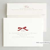 "Ornament Branch" - Holiday Cards in Coal by Everett Paper Goods - FREE Recipient Addressing