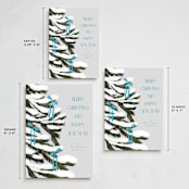 "Christmas tree" - Holiday Cards in Ice by Maja Cunningham - Formats Available