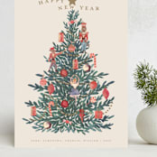 "Nutcracker Tree" - Holiday Cards in Caramel by Teju Reval - Front