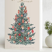"Nutcracker Tree" - Holiday Cards in Caramel by Teju Reval - Folded Card