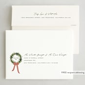"Home" - Holiday Cards in Holly by Erin L. Wilson - FREE Recipient Addressing