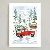 "Rocky Road Christmas" - Holiday Cards in Cardinal by Paper Sun Studio - Full Design