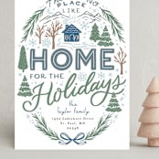 "Home for the Holidays Woods" - Holiday Cards in Pond by Alethea and Ruth - Front