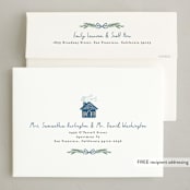 "Home for the Holidays Woods" - Holiday Cards in Pond by Alethea and Ruth - FREE Recipient Addressing