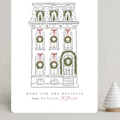 "Home for the Holidays" - Holiday Cards in Snowfall by Susan Zinader - Front
