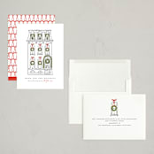 "Home for the Holidays" - Holiday Cards in Snowfall by Susan Zinader - Assembled