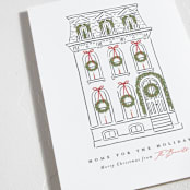 "Home for the Holidays" - Holiday Cards in Snowfall by Susan Zinader - Detail