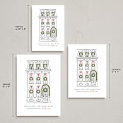 "Home for the Holidays" - Holiday Cards in Snowfall by Susan Zinader - Formats Available
