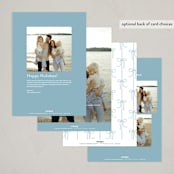 "Glenbrook" - Holiday Cards in Pool by Annie Shapiro - Back of Card Options