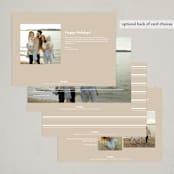 "Bold" - Holiday Cards in Snow by Kasia Labocki - Back of Card Options