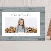 "Fireside" - Holiday Cards in Ash by Heather Schertzer - Front