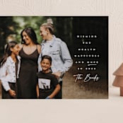 "And Hope" - Holiday Cards in Snow by Lauren Chism - Front