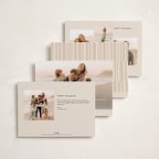 "Merry Stack" - Holiday Cards in Eggnog by Ekko Studio - Back of Card Options