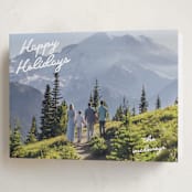 "Squiggles" - Holiday Cards in Snow by Tennie and Co. - Folded Card