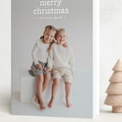 "Imprint" - Holiday Cards in Snow by Amy Kross - Folded Card
