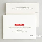 "Imprint" - Holiday Cards in Snow by Amy Kross - FREE Recipient Addressing