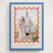 "Party Squiggle" - Holiday Cards in Papaya by Blustery August - Front