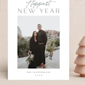"In abundance" - Holiday Cards in Evergreen by Stacey Meacham - Front