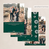 "In abundance" - Holiday Cards in Evergreen by Stacey Meacham - Back of Card Options