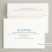 "Textiles" - Holiday Cards in Azure by Megan Cash - FREE Recipient Addressing