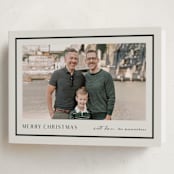 "simple border" - Holiday Cards in Ivory by Stacey Meacham - Folded Card