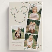 "Disney's Mickey Glowing Lights" - Holiday Cards in Gumdrop by Sarah Hawkins Designs - Folded Card