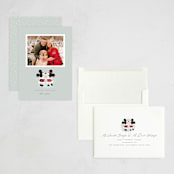 "mickey kiss" - Holiday Cards in Frost by Lori Wemple - Assembled