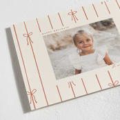 "lines of bows" - Holiday Cards in Cider by Ellen Schlegelmilch - Detail