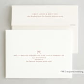 "lines of bows" - Holiday Cards in Cider by Ellen Schlegelmilch - FREE Recipient Addressing