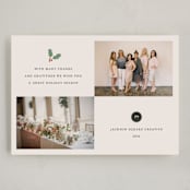 "elegant & simple" - Holiday Cards in Buttercream by Sumak Studio - Full Design