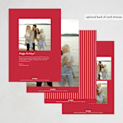 "In Summary" - Holiday Cards in Cherry by Amy Kross - Back of Card Options