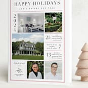 "In Summary" - Holiday Cards in Cherry by Amy Kross - Folded Card