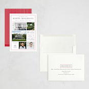 "In Summary" - Holiday Cards in Cherry by Amy Kross - Assembled
