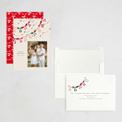 "bow garland" - Holiday Cards in Candied Apple by Vivian Yiwing - Assembled