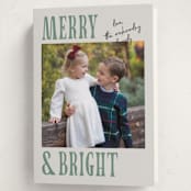 "Merry Modern" - Holiday Cards in Moss by Kelly Watkins - Folded Card