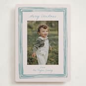 "Painted Frame Edge" - Holiday Cards in Bluebell by Alethea and Ruth - Front