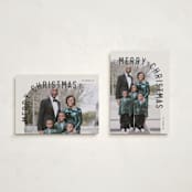 "Curve" - Holiday Cards in Eggnog by Brianne Larsen - Photo Orientation Options