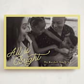 "All is Bright!" - Holiday Cards in Shine Star by Pati Cascino - Front