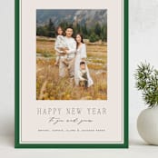 "Oxford" - Holiday Cards in Pine by Amy Kross - Front