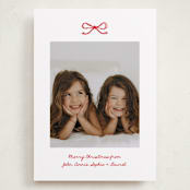 "Mini Bow" - Holiday Cards in Candied Apple by Kelly Watkins - Front
