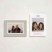 "Mini Bow" - Holiday Cards in Candied Apple by Kelly Watkins - Photo Orientation Options