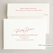 "Merri Berri" - Holiday Cards in Candy Cane by Carrie ONeal - FREE Recipient Addressing