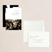 "Brighter" - Holiday Cards in Coal by Blustery August - Assembled