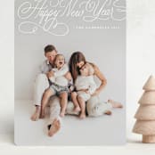 "Copperplate" - Holiday Cards in Snow by Kristen Smith - Front