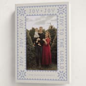 "Endless Joy" - Holiday Cards in Periwinkle by Annie Chan - Folded Card