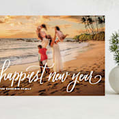 "A Very Mele Kalikimaka" - Holiday Cards in Snow by Elsa Duncan - Front