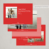 "Candy Cane Wishes" - Holiday Cards in Cardinal by Robin Ott - Back of Card Options