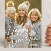 "Grateful always" - Holiday Cards in Snow by Annie Walker - Front