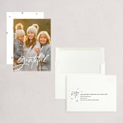 "Grateful always" - Holiday Cards in Snow by Annie Walker - Assembled